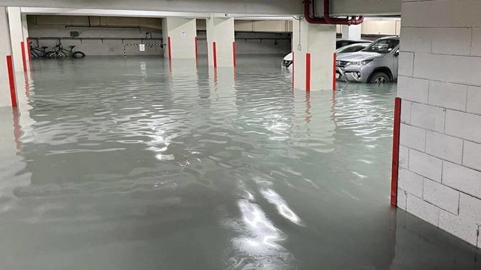 A flooded basement in central Wellington. Photo / NZPFU