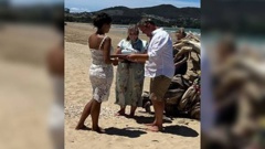 TVNZ couple Helen Castles and Andrew Saville were married yesterday on Tokerau Beach, Karikari Peninsula.
