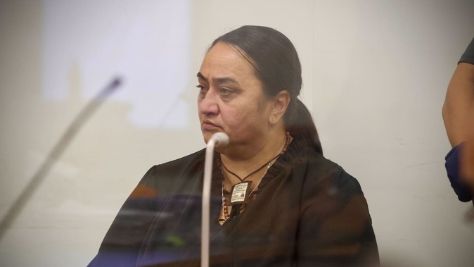 Tipene Funerals former undertaker Fiona Bakulich during sentencing at the Auckland District Court.