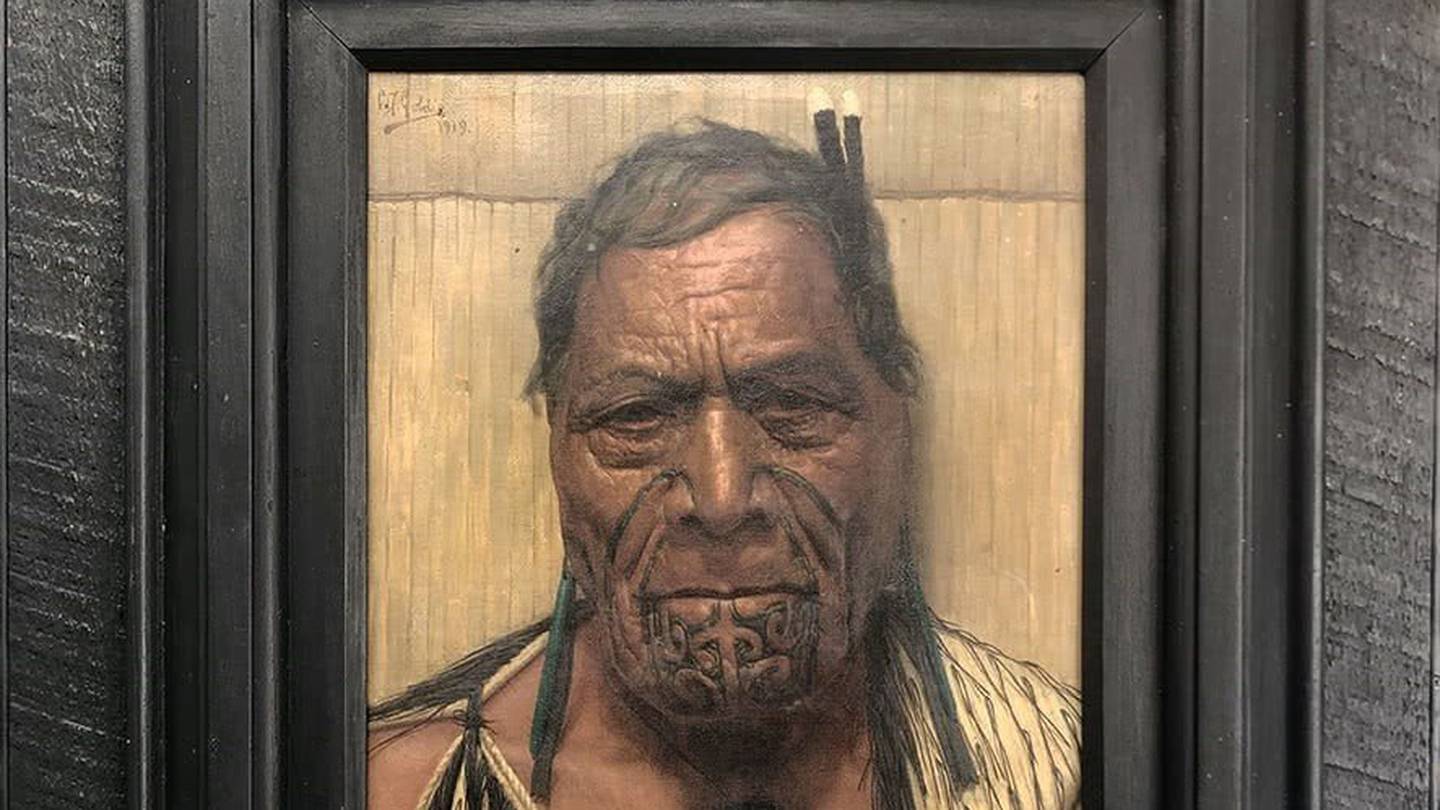 Hori Pokai - A Sturdy Stubborn Chief was painted by Charles F Goldie in 1919. (Photo / International Art Centre)