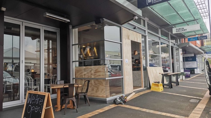 Cafe Meadow in St Heliers was ram raided in the early hours of Thursday morning before owner Miles Taylor suffered a heart attack at the scene. (Photo / NZ Herald)