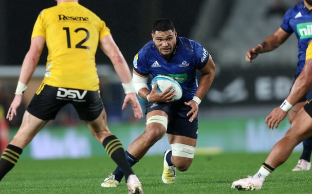 Cameron Suafoa in action for the Blues against the Hurricanes. Photo / photosport