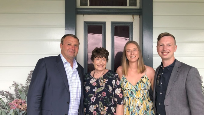 The Allen family, (from left to right) Chris, Anne-Marie, Natalie and Jonathan. Photo / Supplied