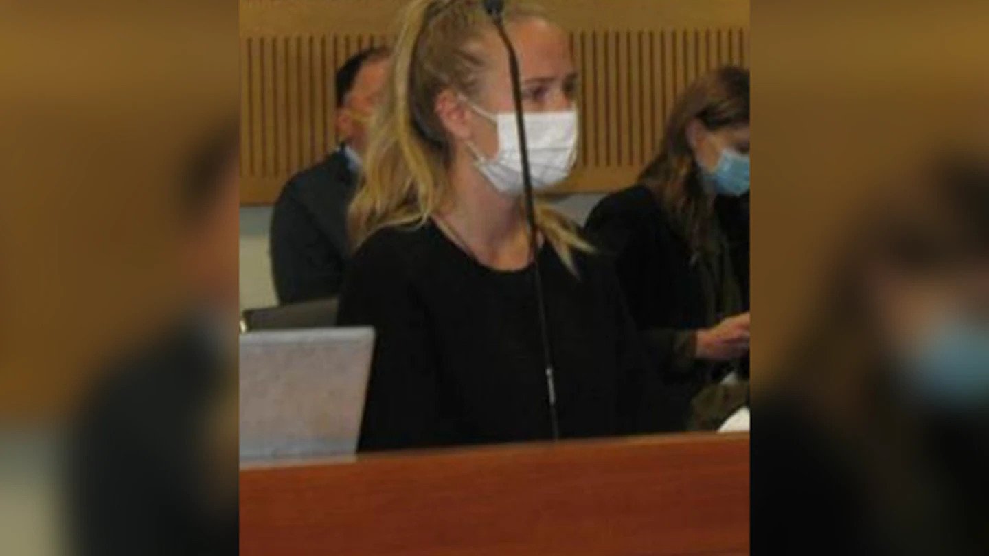 Cecile Riviere at her sentencing in Queenstown District Court on Thursday. (Photo / Guy Williams)