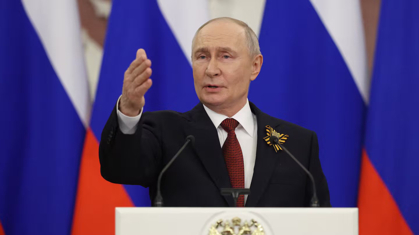 Vladimir Putin says Ukraine war is winding down and blasts Nato support for Kyiv