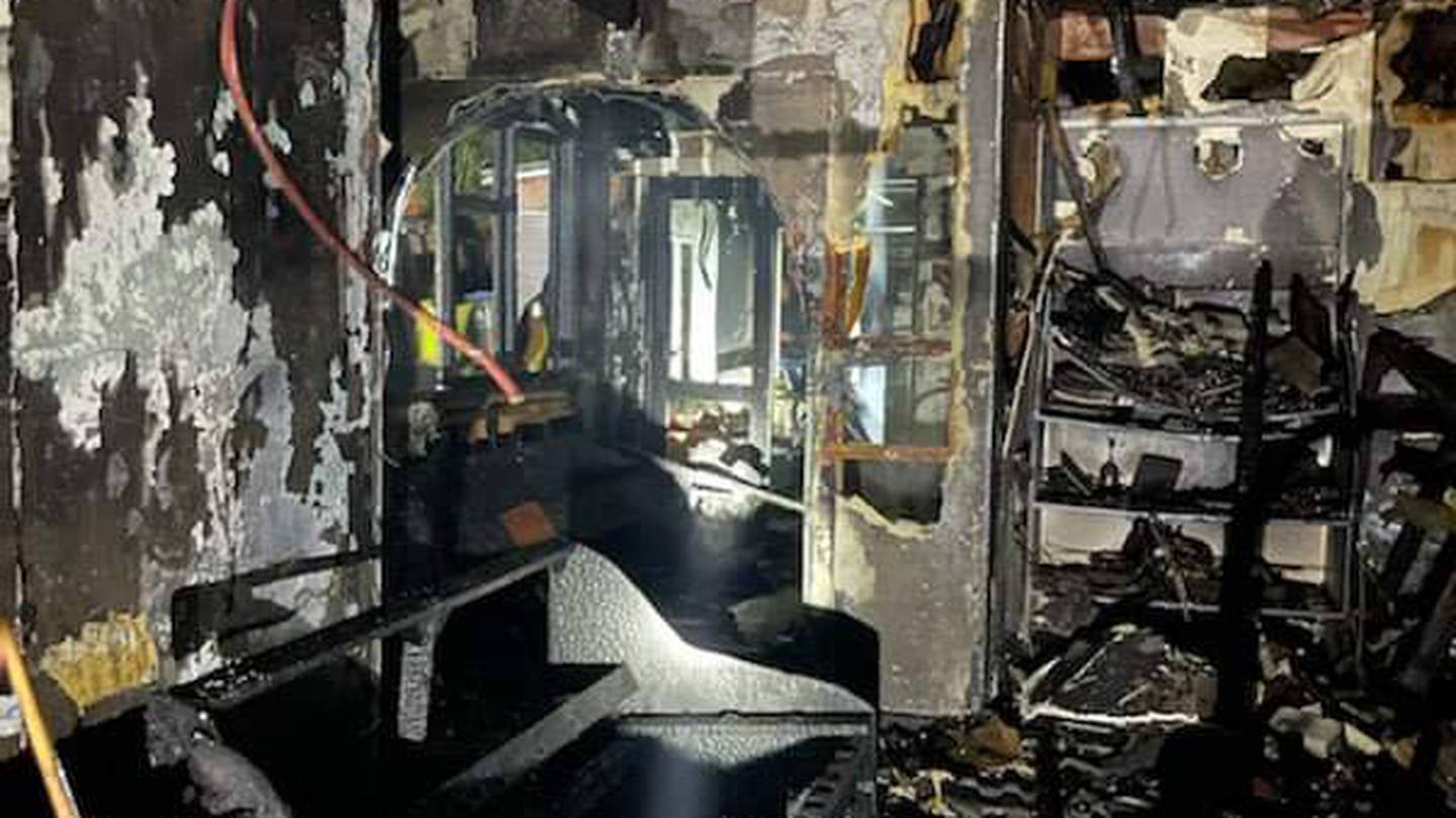 A man was taken to hospital with smoke inhalation after being rescued from this house fire in suburban Auckland last night. (Photo / Supplied)