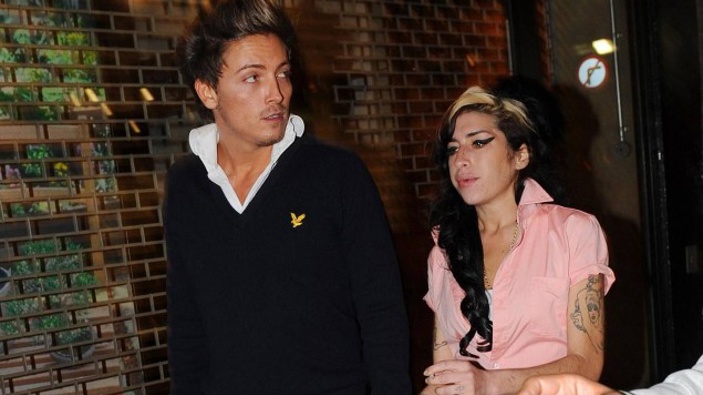 Amy Winehouse with Tyler James in Covent Garden, London. (Photo / Getty)