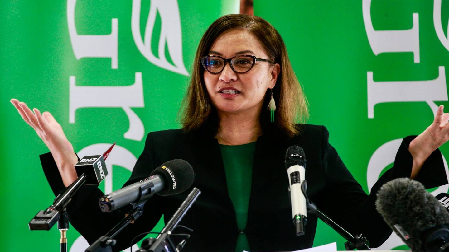 Marama Davidson co-leader of the Green Party of Aotearoa. Photo / Alex Burton