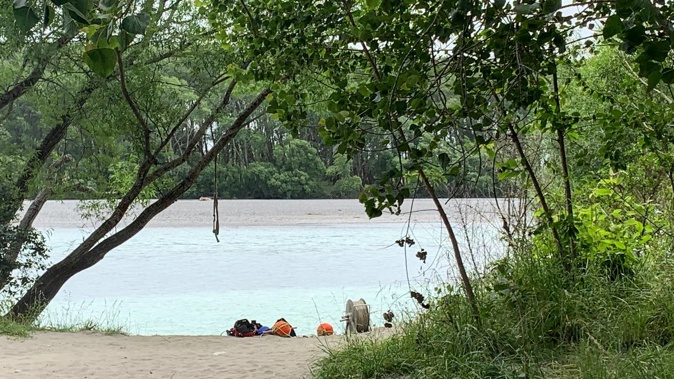 A rope swing on the edge of the Waimakariri River in Canterbury was the focus of missing swimmer last week. Photo / Kurt Bayer