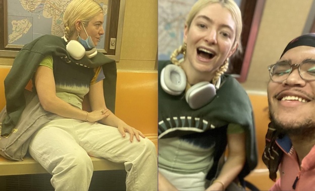 Lorde didn't seem to mind being spotted as she was seen smiling with an excited fan. Photo / X