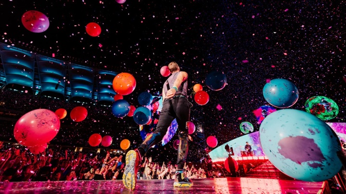 Coldplay is set to perform three shows in New Zealand this week. Photo / Anna Lee Media