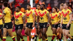 Papua New Guinea's national team during the 2024 Pacific Championships. Photo / Photosport