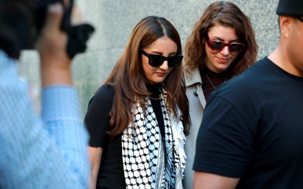 Golriz Ghahraman arrives at court for sentencing on shoplifting charges. Photo: RNZ / Nick Monro