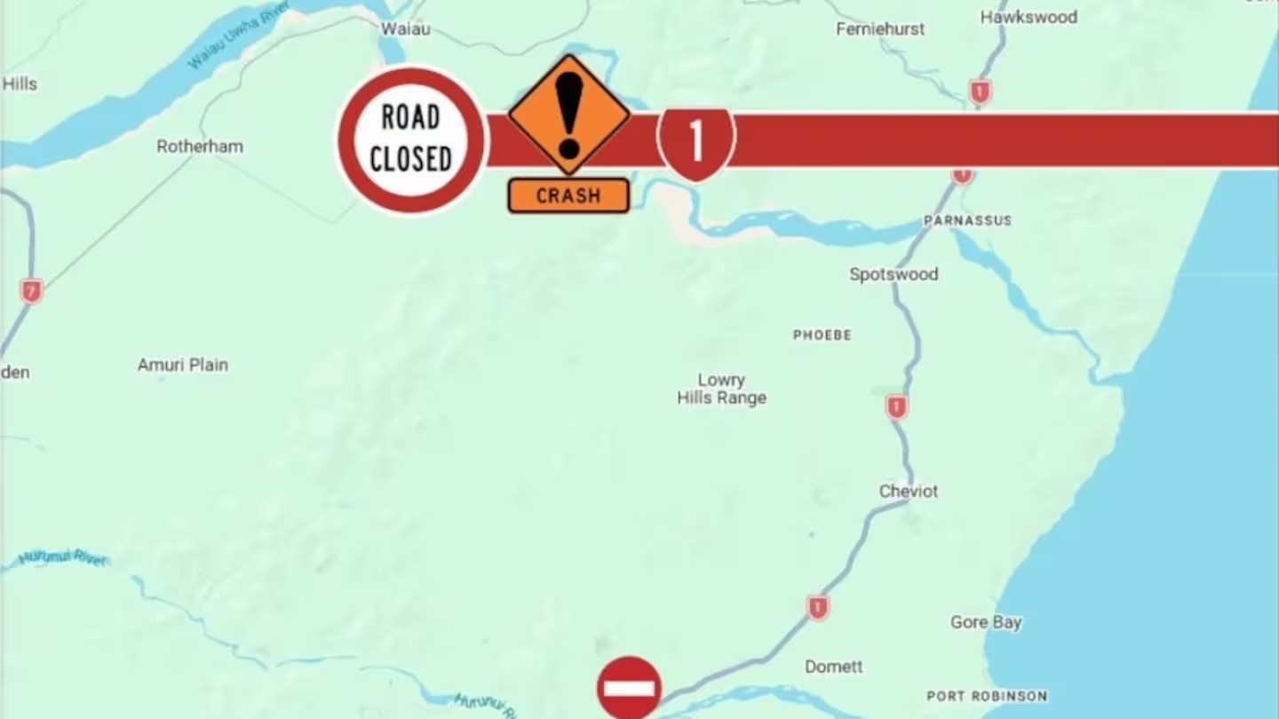 Serious crash: Highway shut after two airlifted to Christchurch Hospital