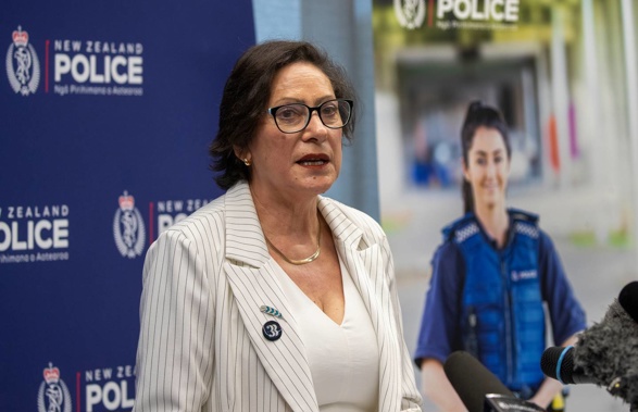 National Party leader Christopher Luxon says Poto Williams has not been able to lead successfully in her role as police minister. Photo / Mark Mitchell