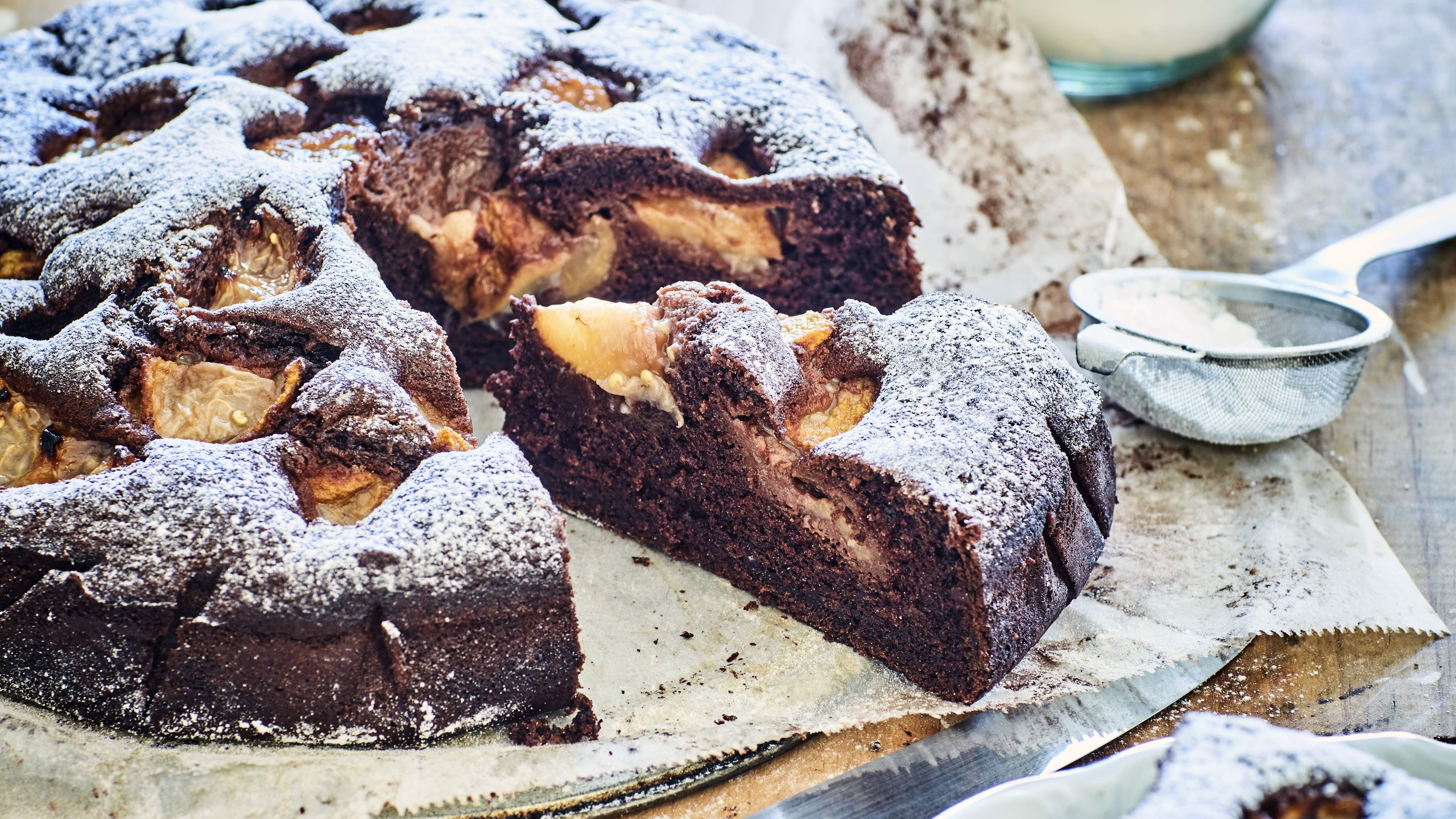 Light and not too sweet: Nici Wickes' Dark Chocolate and Feijoa Cake 
