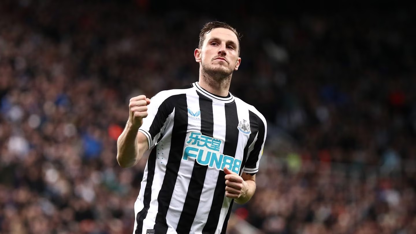 Newcastle striker Chris Wood. Photo / Getty
