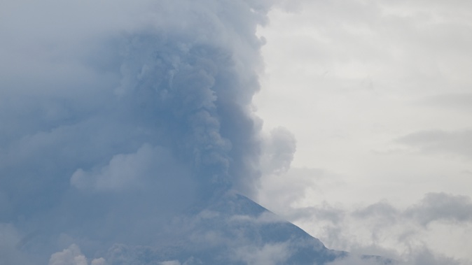 Guatemala's Fuego volcano has erupted, spewing ash and burning material. Photo / AFP