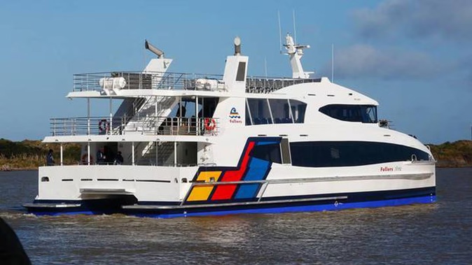 A passenger has reboarded a Fullers ferry from Hobsonville Point after going overboard earlier this afternoon. Photo / File