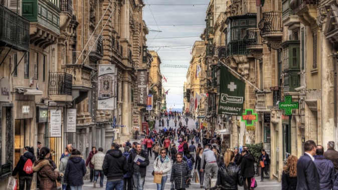 Strait Street in Valletta. Photo / Supplied