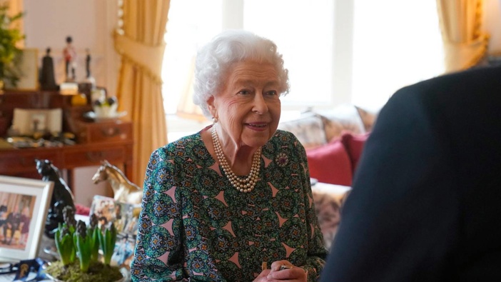 Queen Elizabeth II at Windsor Castle on February 16, 2022. (Photo / AP)