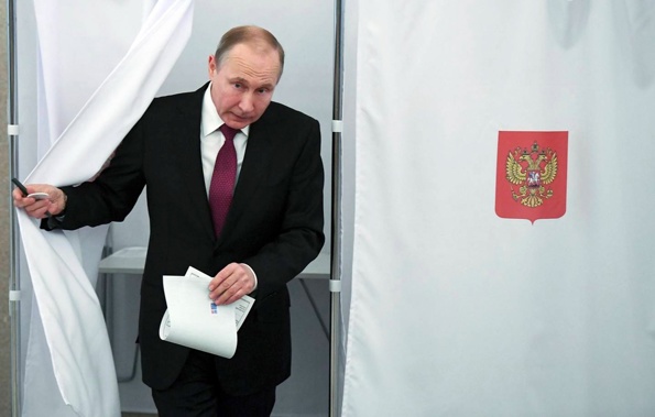Russian President Vladimir Putin, 71, is listed as an independent candidate and is seeking a fifth term in office. Photo / AP