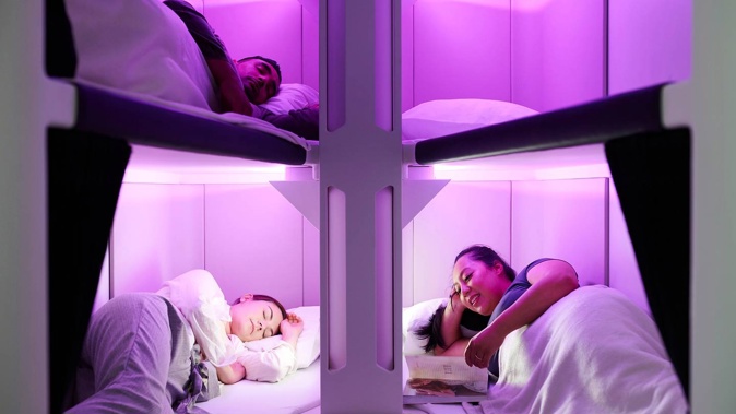 Air New Zealand's Skynest sleeping pods will soon be available.