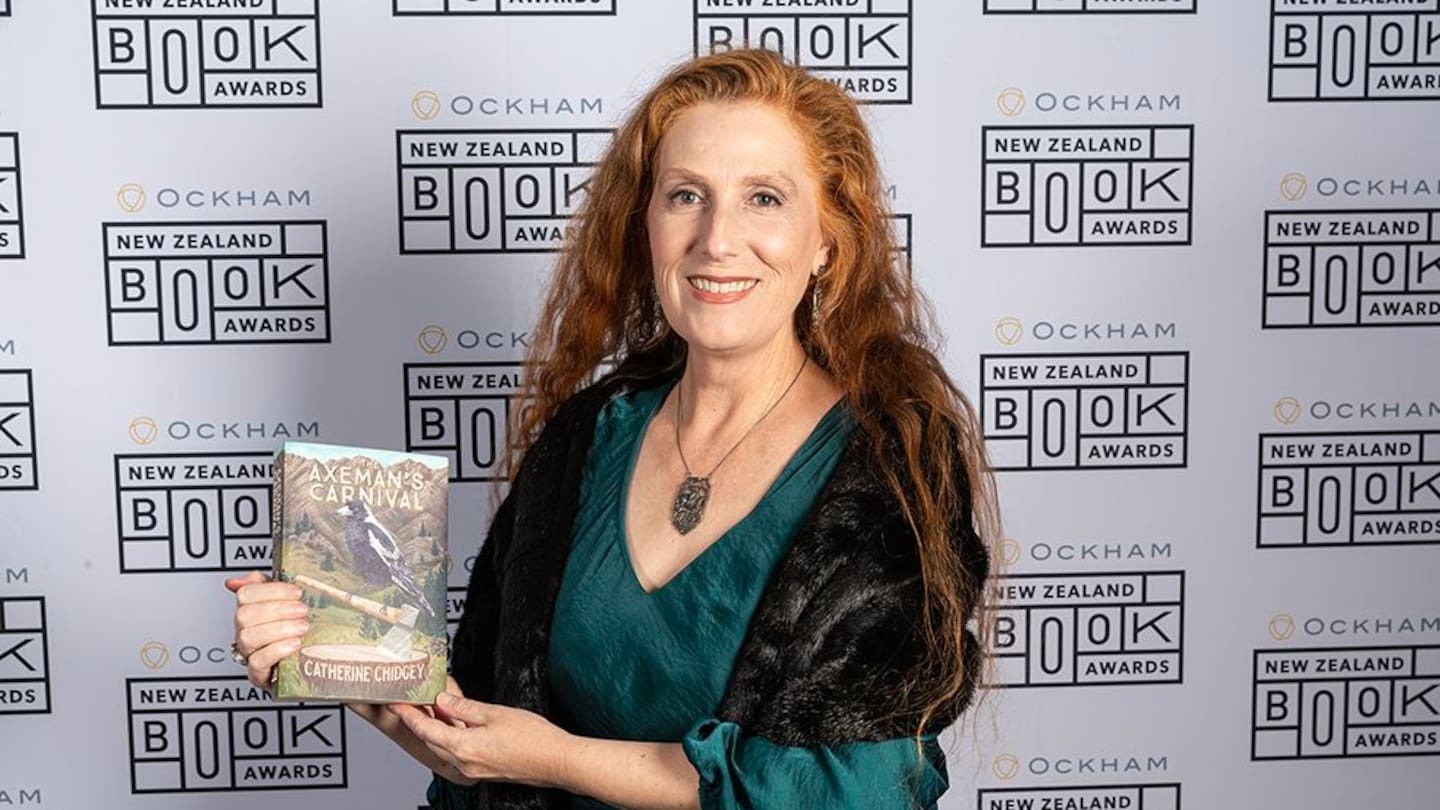 Catherine Chidgey at the Ockham New Zealand Book Awards, 2023. Photo / Marcel Tromp