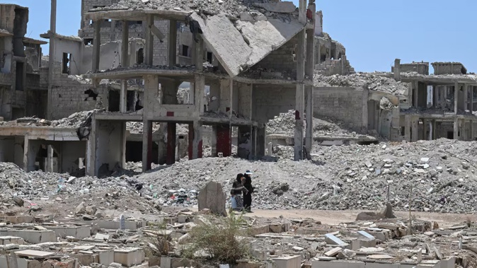Israel struck Syrian territory after two projectiles were fired into the Golan Heights. Photo / AFP