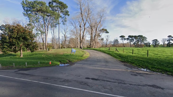 Damien Cripps, 24, unsuccessfully tried to roll into a stream at Rapurapu Reserve, Te Poi, to try and avoid arrest after an incident in September last year. Image / Google maps