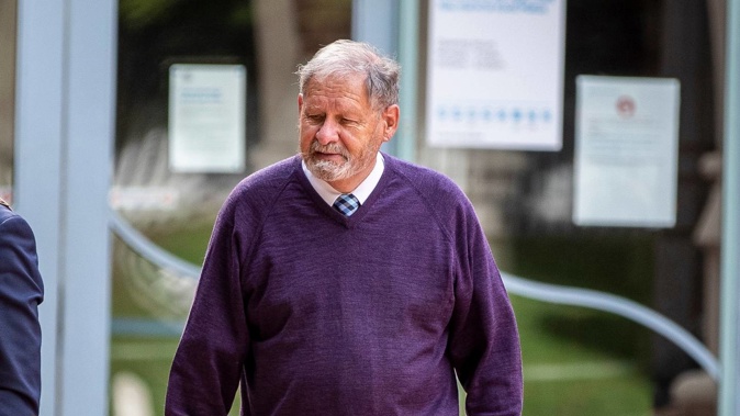 Former Scouts leader Graeme Charles Lindsay outside court after an earlier appearance. (Photo / Michael Craig)