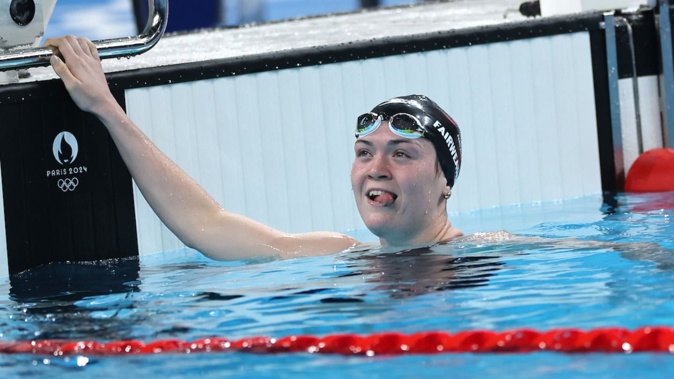 Erika Fairweather after winning her heat at the Paris 2024 Olympic Games. Photo / INPHO