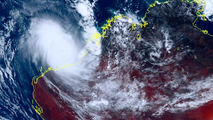 Tropical Cyclone Ilsa approaching Australia's west coast with strengthening winds and increasing rain as authorities warned the population to prepare for destructive gusts. Photo / AP