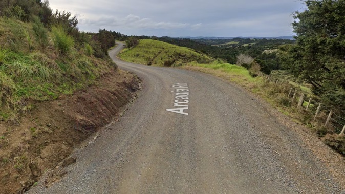 Arcadia Rd, Paparoa, where two competitors at a motorsport rally event have died after a single-vehicle crash. Photo / Google