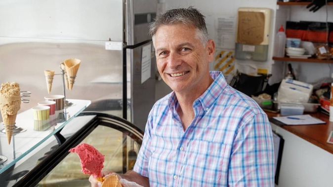 Karl Tiefenbacher is the owner of gelato cafe Kaffee Eis. Photo / Mark Mitchell