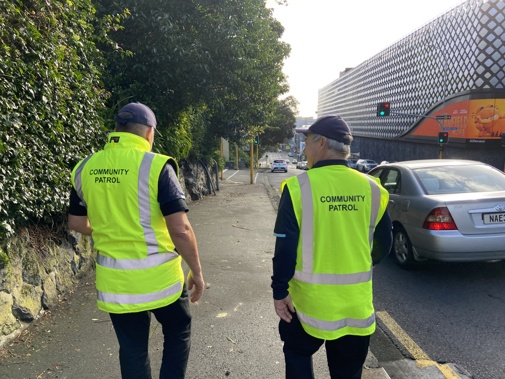 Rod Gabb (left) says patrollers prevent and reduce crime, while establishing a sense of security in the community.