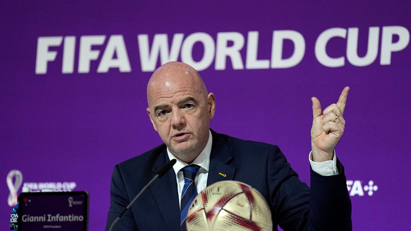 FIFA President Gianni Infantino. Photo / AP