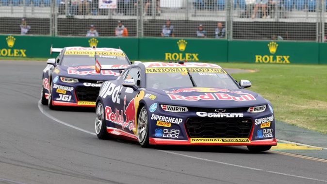 Will Brown leads Broc Feeney in Melbourne. Photo / Photosport
