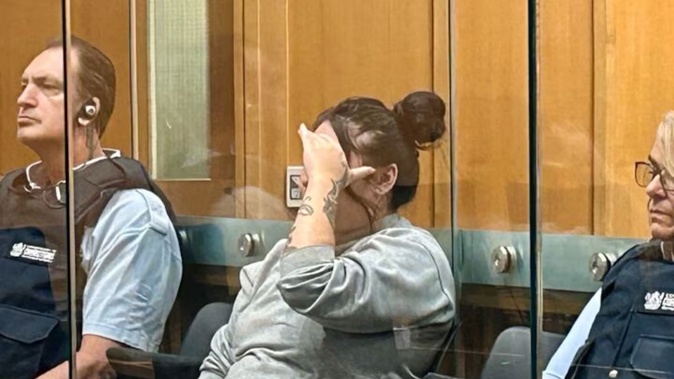 Sarangi Karamea Jaque-Oddell Lim, 28, at an earlier appearance in the High Court at Hamilton, after admitting a charge of attempted murder. Photo / Belinda Feek