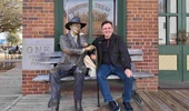 Meeting the locals on Grapevine's Main Street. Photo / Mike Yardley