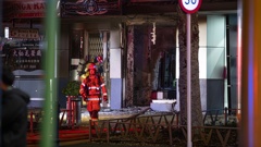 Fire and Emergency are investigating an overnight arson attack at Cutting Crew Barber & Shaving Lounge on Great North Rd, New Lynn. Photo / Hayden Woodward
