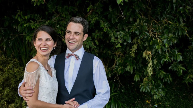 Anya and Nils Reardon, pictured on their wedding day in 2012. Photo / Supplied