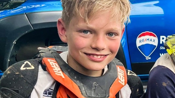 Jack Willson, of Cambridge, died in a motocross crash in Taupō in 2023 when he was 10. Photo / Supplied