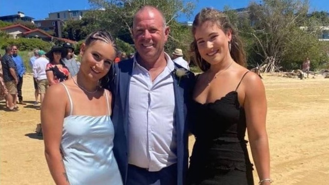 Devoted dad Mike Worley, also known as Lenny, pictured with his daughters Lucy (left) and Charlotte. Photo / Facebook