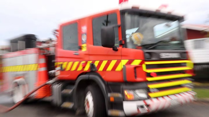 Fire and Emergency were called to the blaze at the Waimakariri riverbank, near the Gorge Bridge, around 9pm last night. Photo / Supplied