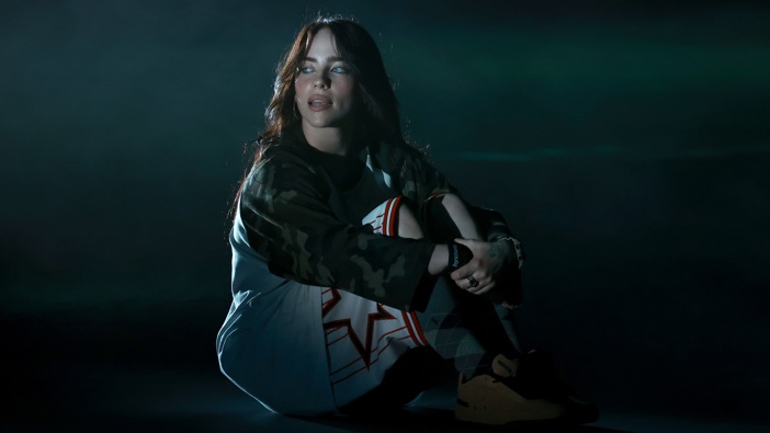 Billie Eilish performs onstage during "Hit Me Hard And Soft" Album Release Listening Party at Barclays Center on May 15, 2024 in New York City. (Photo by Arturo Holmes/Getty Images for ABA)
