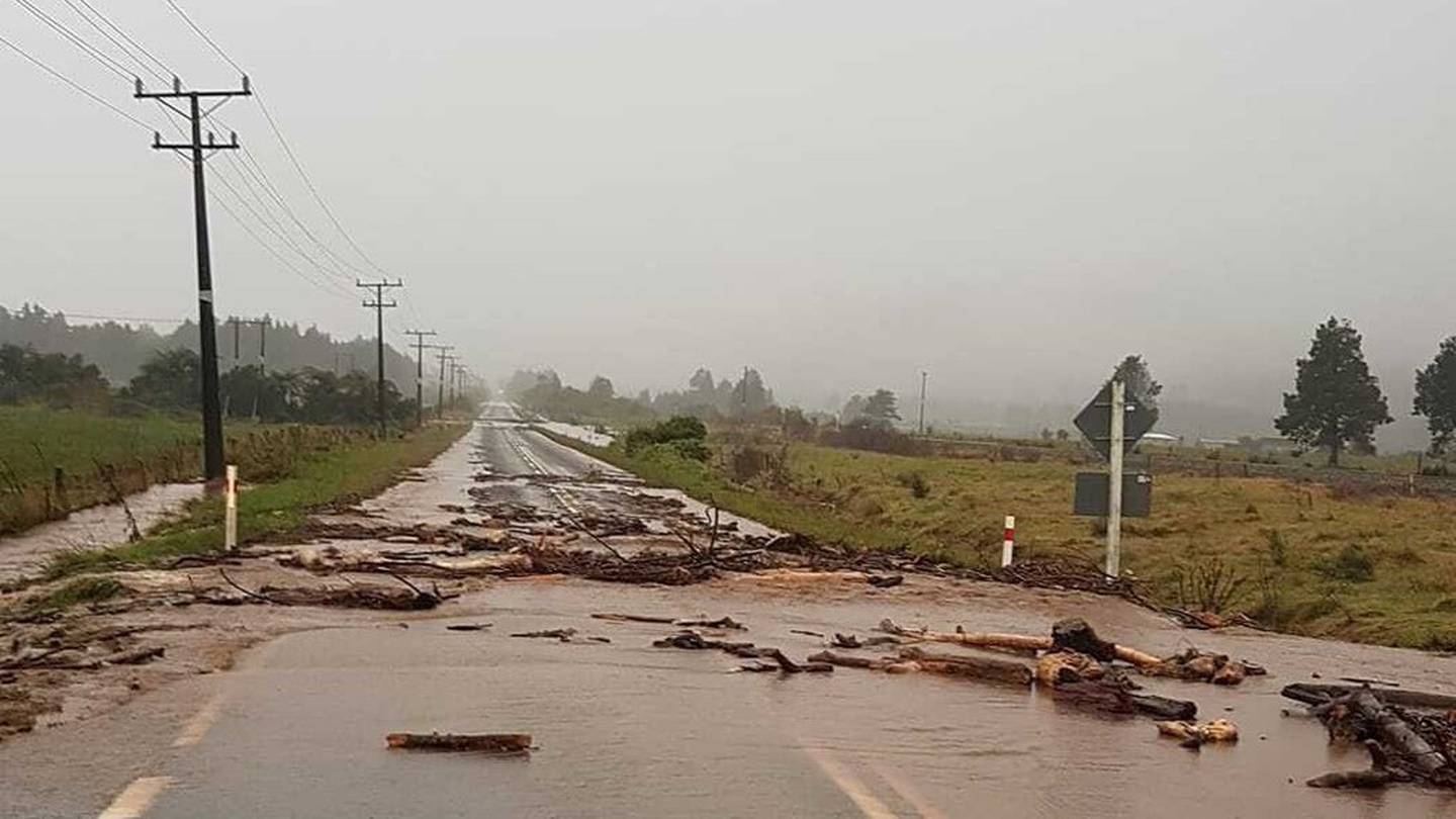 Severe flooding near Granity after heavy rain slammed the West Coast on 10 February 2022 for the second time in two weeks. Photo / Craig Thin