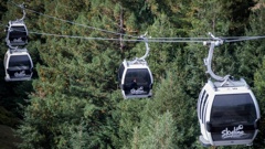 The Skyline Rotorua gondola, pictured in 2017, came to a sudden stop last night. Photo / Mike Scott