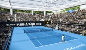The planned interior under the proposed roof at Manuka Doctor Arena, home of the ASB Classic. Graphic / Tennis Auckland