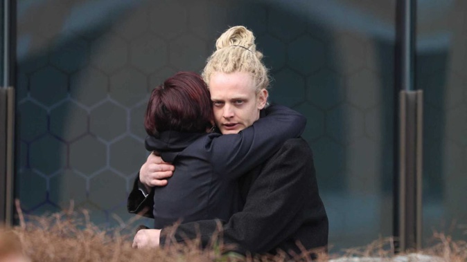 Campbell Page outside Christchurch District Court today. (Photo / George Heard)